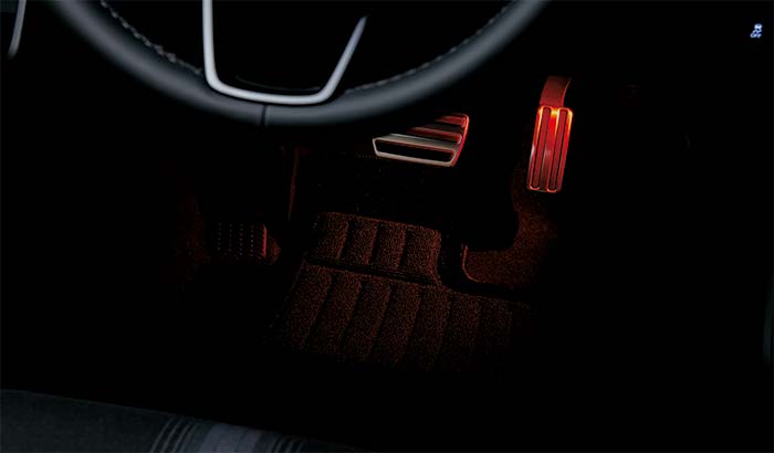 Honda Access Footlights & seat underlights (Red) - Honda Civic Type R FL5-08E10-T43-000B - Rzcrewgarage