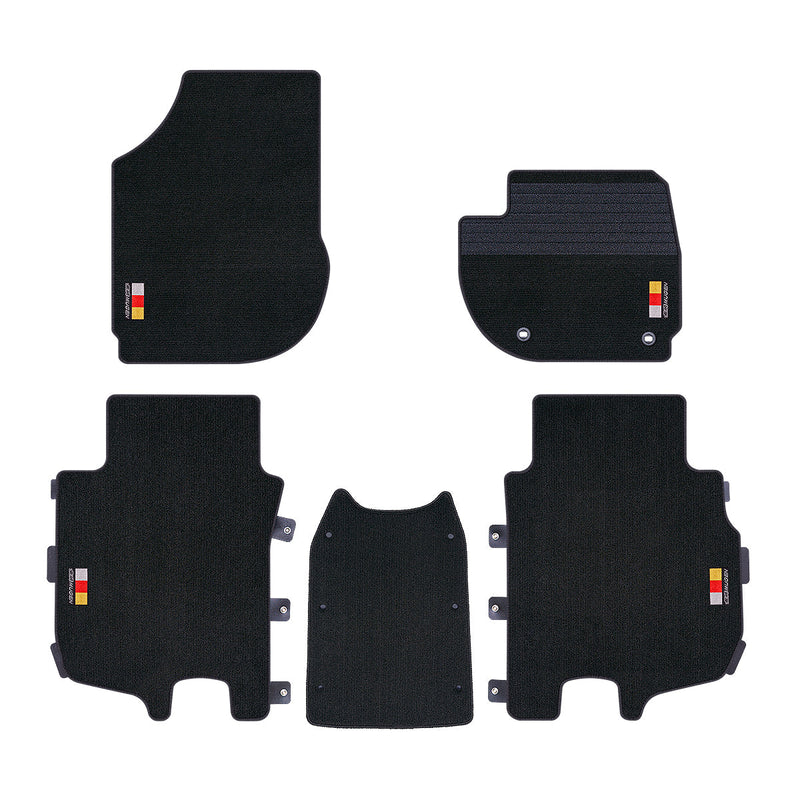 Mugen - Floor Mat Set (Black) - Honda - Fit-Jazz GR1/2/3/4/5/6/7/8 - 08P15-XNN-K0S0-BK