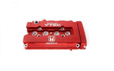 Genuine Honda Parts - Valve Cover (Red) - Honda B Series Vtec - 12310-P73-J00 - 12310-P73-J00