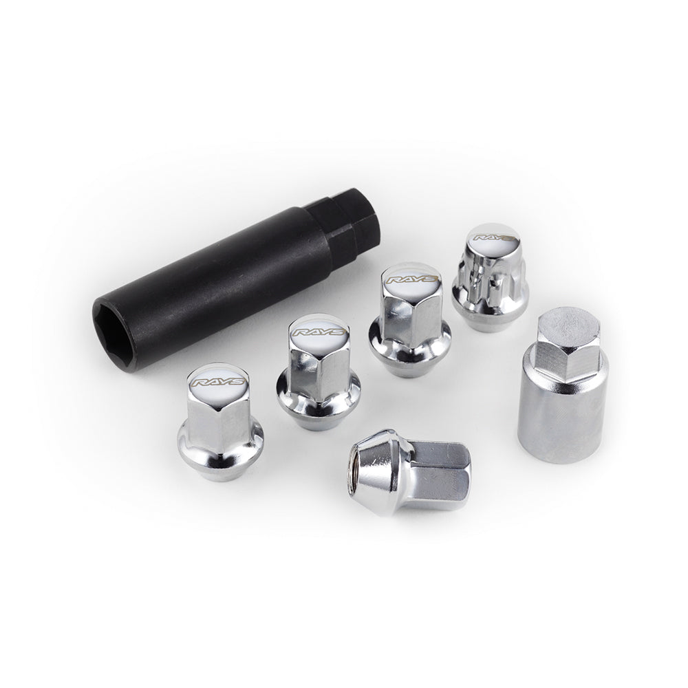 Rays - 17HEX Nut & Lock Set L31 - 4H - Closed - M12x1.25 - (16 Pieces) - RZCrewGarage