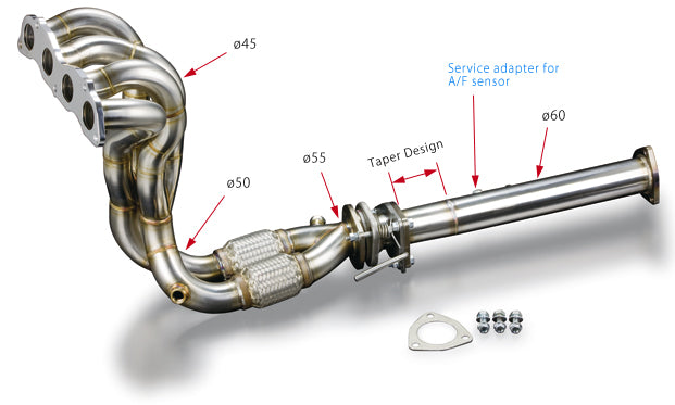 Toda Racing Exhaust Manifold - CL9 - 18100-CL9-00J