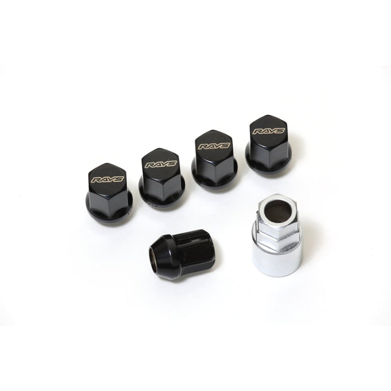 Rays - 19HEX Nut & Lock Set L33 - 5H - Closed - M14x1.5 - (20 Pieces) - RZCrewGarage