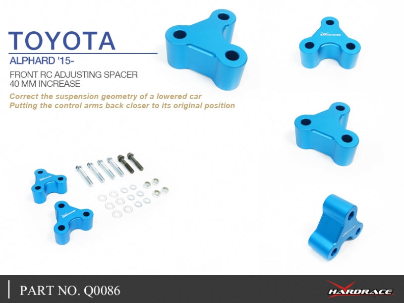 Hardrace - Hardrace - GEOMETRY CORRECTION SPACER - Toyota - Alphard AGH30W - Q0086 - Rzcrewgarage