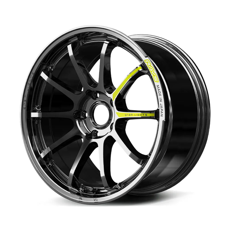 Rays Gram lights 57NR LIMITED - 18x9.5J - 5x114.3 - ET: 22 (Rays Black Metal Coat)