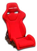 Charge Speed Genoa-R Reclinable Seat - Kevlar - Red
