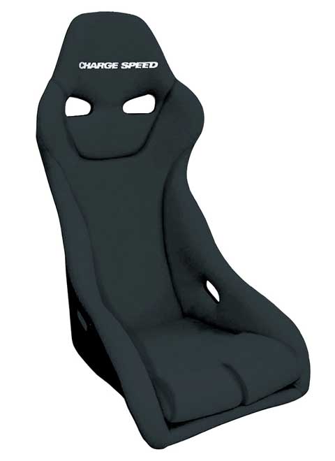 Charge Speed Genoa-S Fixed Bucket Seat - Frp - Black