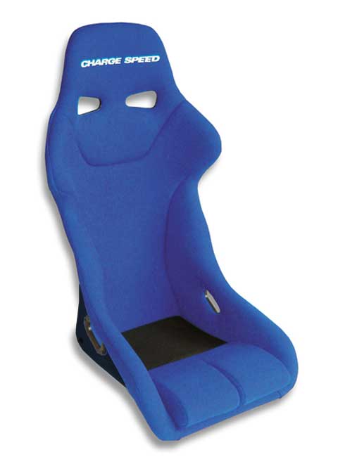 Charge Speed Genoa Series Fixed Bucket Seat - Carbon - Blue