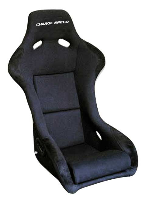 Charge Speed Sport Series Fixed Bucket Seat - Carbon - Black
