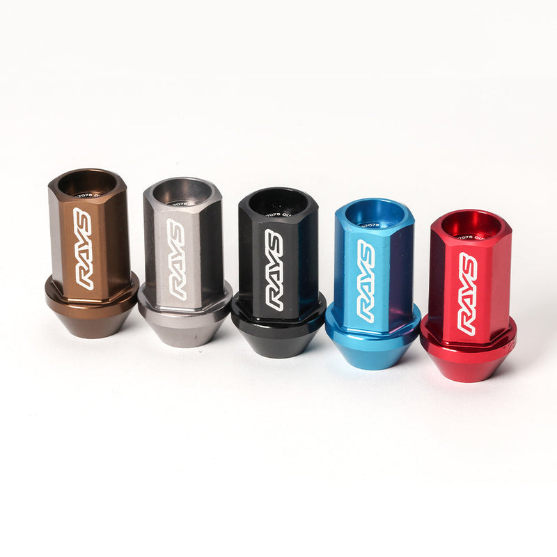 Rays - Duralumin 4 Pieces nut set L42 - Straight - M12x1.25 - RZCrewGarage