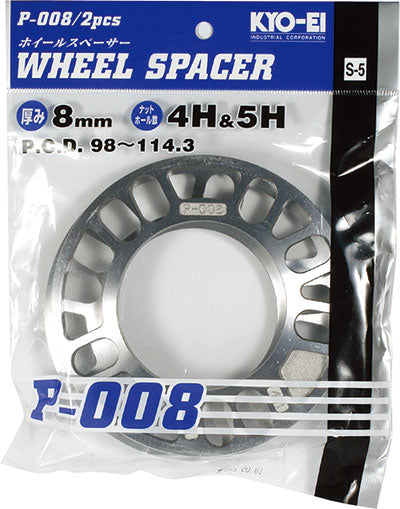 Kyo-ei - Wheel Spacer 4H-5H - PCD 98-114.3 - 8mm P-008-2P - RZCrewGarage