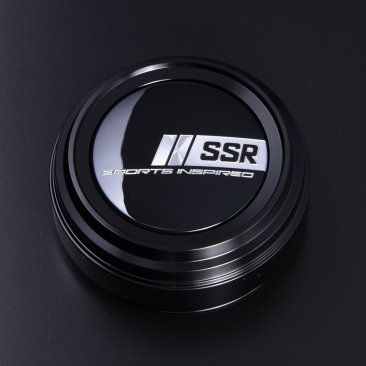 SSR Japan - Aluminum Racing Center Cap B-Type Black - High - RZCrewGarage