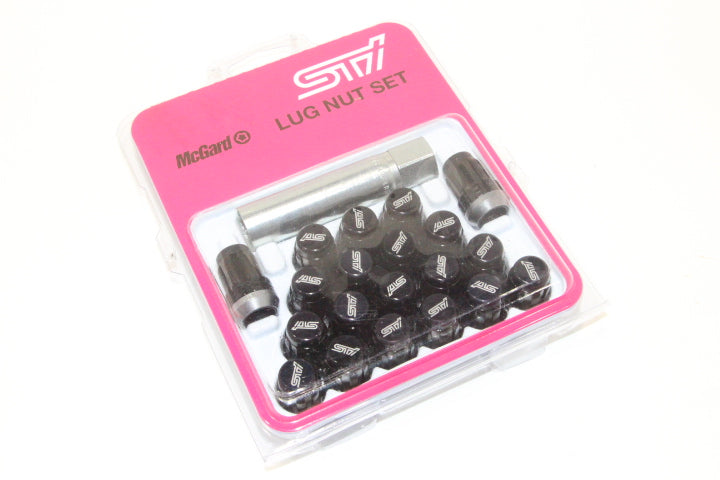 STI - Black Lug nut set - M12x1.25 - Set of 20 - ST28170ST020 - RZCrewGarage