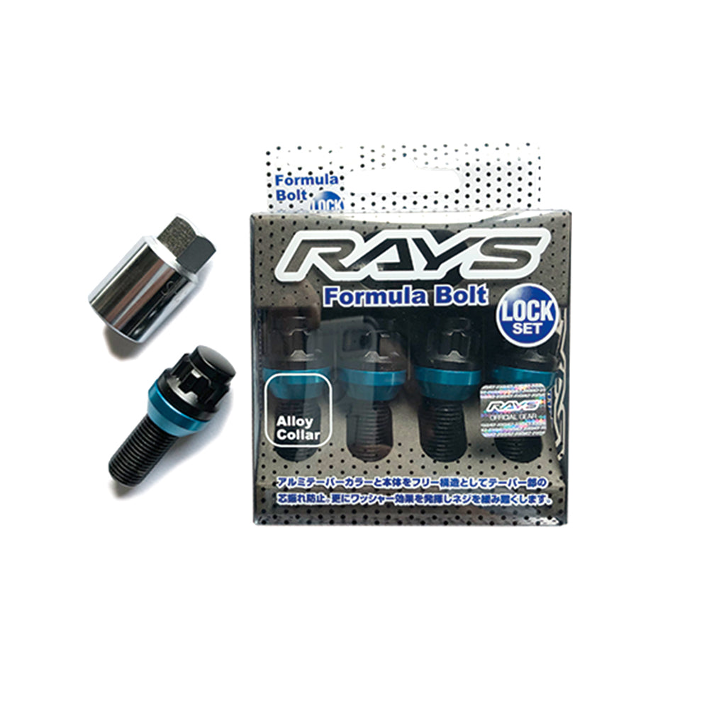 Rays - Formula Lock Bolt Set L38 - 4 Pieces - Black - M14x1.25 - RZCrewGarage