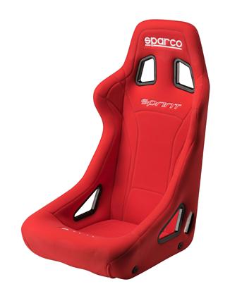 Sparco Sprint Red Fixed Bucket Seat - Tubular - Red-008231RS - Rzcrewgarage