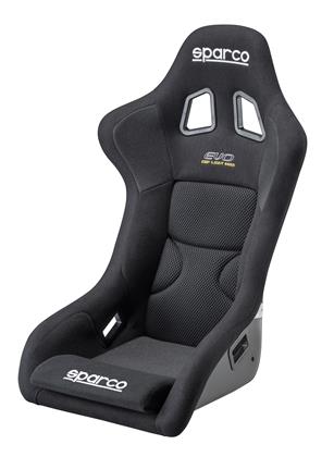 Sparco Evo II US Black Fixed Bucket Seat - Frp - Black-008442FNR - Rzcrewgarage