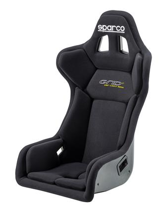 Sparco Grid II Black Fixed Bucket Seat - Frp - Black-008802FNR - Rzcrewgarage