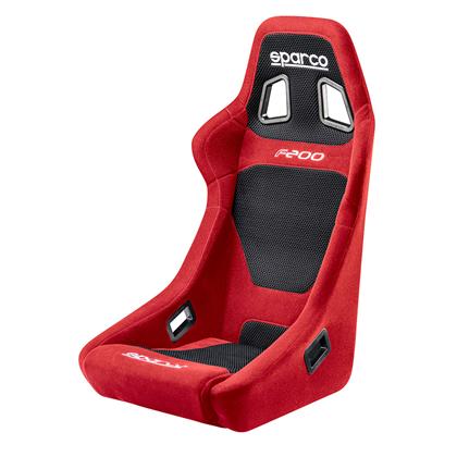 Sparco F200 Red Fixed Bucket Seat - Tubular - Red-00917RS - Rzcrewgarage