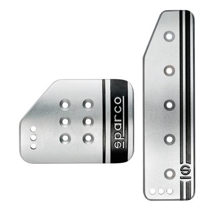 Sparco - Settanta Long Silver Pedal Kit - AT - RZCrewEurope