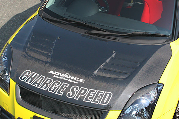 Charge Speed - Carbon Hood with duct - Suzuki - Swift Sport