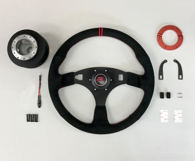 Seeker - Racing Spec Steering Wheels kit - 3 Spokes Alcantara - Honda Civic Type R FK8-27000-STG-FK0 - RZCrewEurope