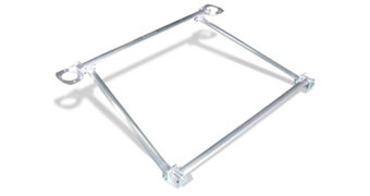 Okuyama Carbing - Rear Tower Bar (Aluminium) - Mitsubishi Lancer Evolution CP9A Evo 4/5/6 - 669 312 0