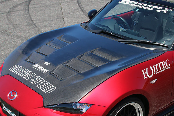 Charge Speed - Engine Hood (Carbon) - Mazda - MX-5 Miata Roadster ND - 98302C - Rzcrew Garage