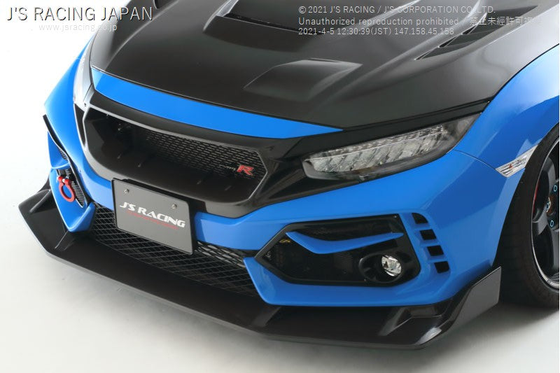 Js Racing - Front WIng Spoiler Type-? - Honda - Civic Type R FK8 - FRP AH-K8-F - Rzcrew Garage
