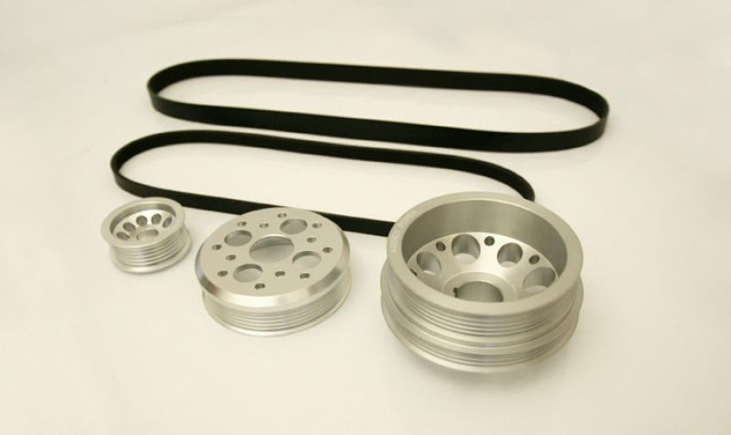 Agency Power - Under Driven Crank Pulley (Black) - Nissan - VQ35DE - AP-Z33-130 - AP-Z33-130