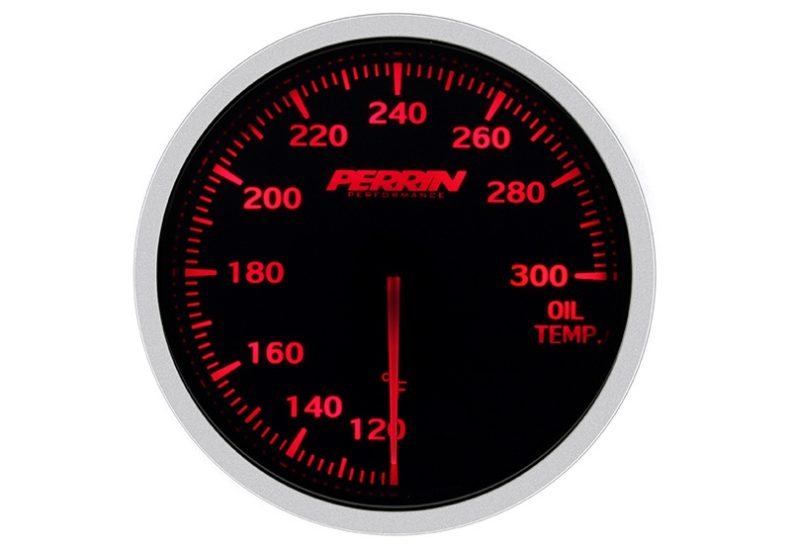 Perrin White,Red Oil Temp Gauge - 60mm - 120-300F - RZCrewEurope