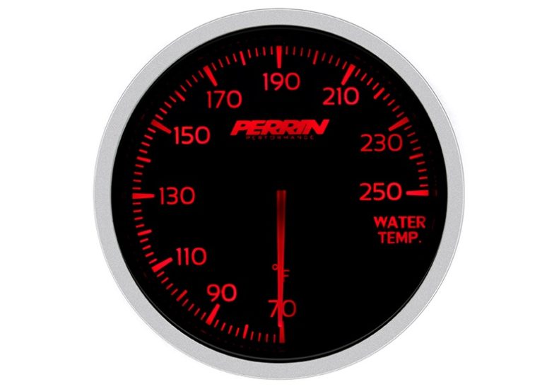 Perrin White,Red Water Temp Gauge - 60mm - 70-250F - RZCrewEurope