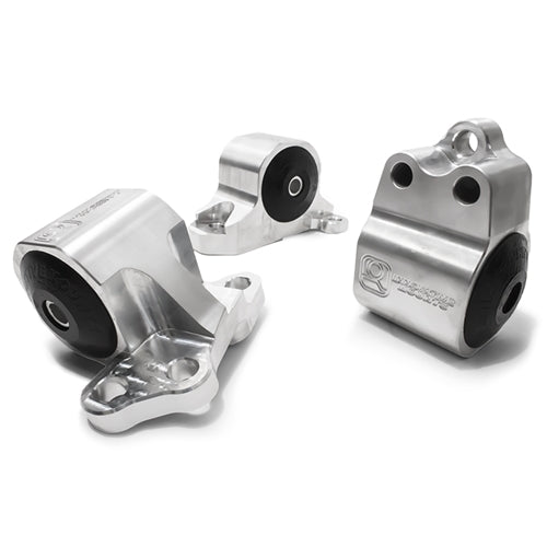 Aluminum Black Anodised (3 Bolts) Engine Mount Kit ( Solid) - EG(All) - B10150-SOLID-BA - RzcrewEurope.com