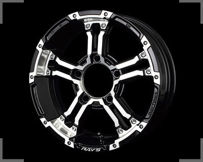 Rays Daytona FDX-J - 16x5.5J - 5x139.7 - ET: 0/20 (Black Diamond Cut)