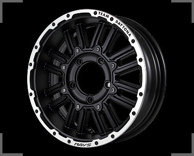 Rays Daytona MRX.DK - 16x5.5J - 5x139.7 - ET: 0/22 (Semi Gloss Black Diamond Cut Rim)