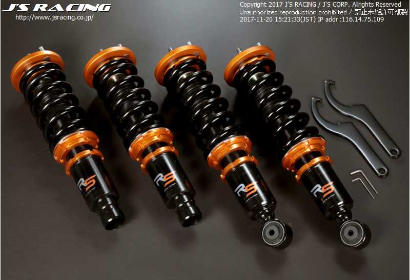 Js Racing - Black Series Damper RS Coilover Kit - Honda Civic EG6 - RZCrewEurope