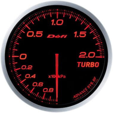 Defi Amber Advance BF Boost Gauge - 60mm - 2 Bar-DF09902 - RZCrewGarage