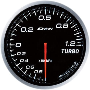 Defi White Advance BF Boost Gauge - 60mm - 1.2 Bar-DF10001 - RZCrewGarage