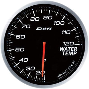 Defi White Advance BF Water Temperature Gauge - 60mm - 20-120C-DF10501 - RZCrewGarage