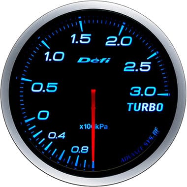 Defi Blue Advance BF Boost Gauge - 60mm - 3 Bar-DF14703 - RZCrewGarage