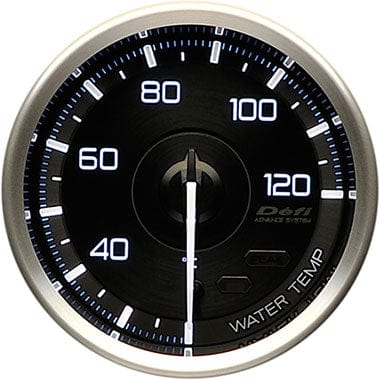 Defi White,Blue Advance A1 Water Temperature Gauge - 60mm - 20-120C-DF15301 - RZCrewGarage