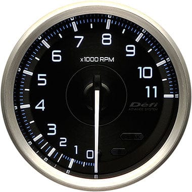 Defi White,Blue Advance A1 RPM Gauge - 80mm - 11000 Rpm-DF15501 - RZCrewGarage
