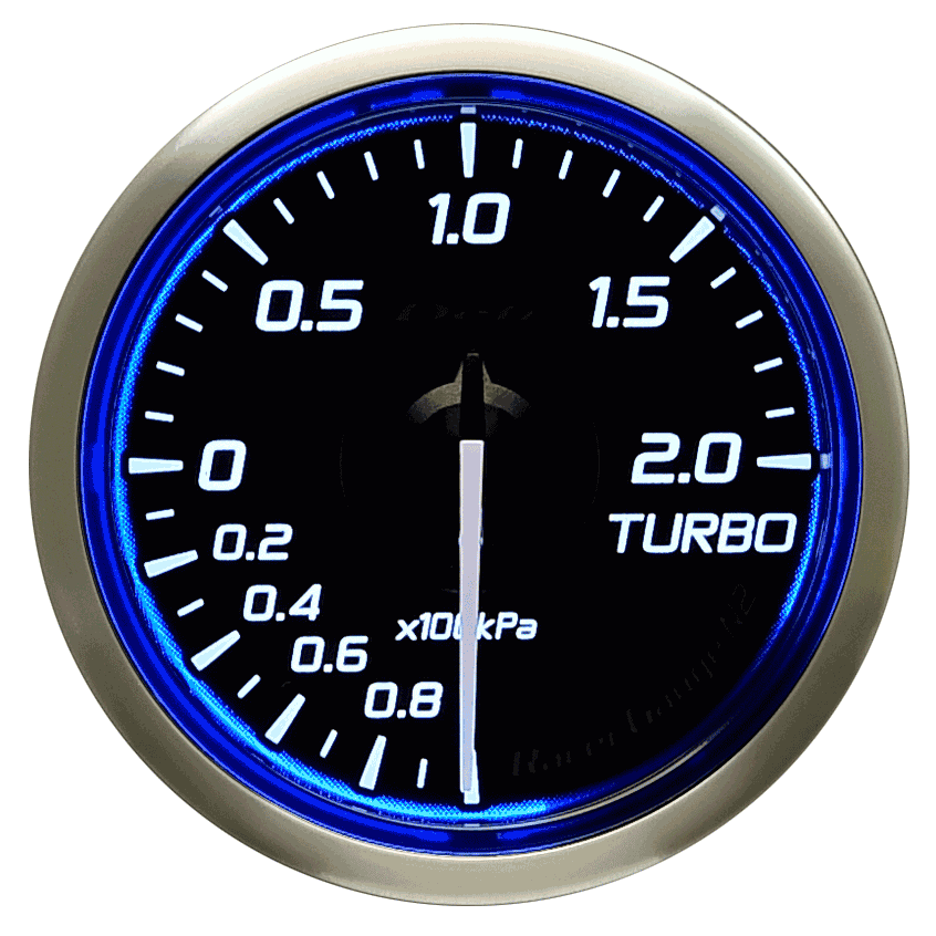 Defi Blue Racer N2 Boost Gauge - 52mm - 2 Bar - RZCrewEurope