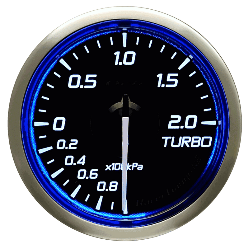 Defi Blue Racer N2 Boost Gauge - 52mm - 2 Bar - RZCrewEurope