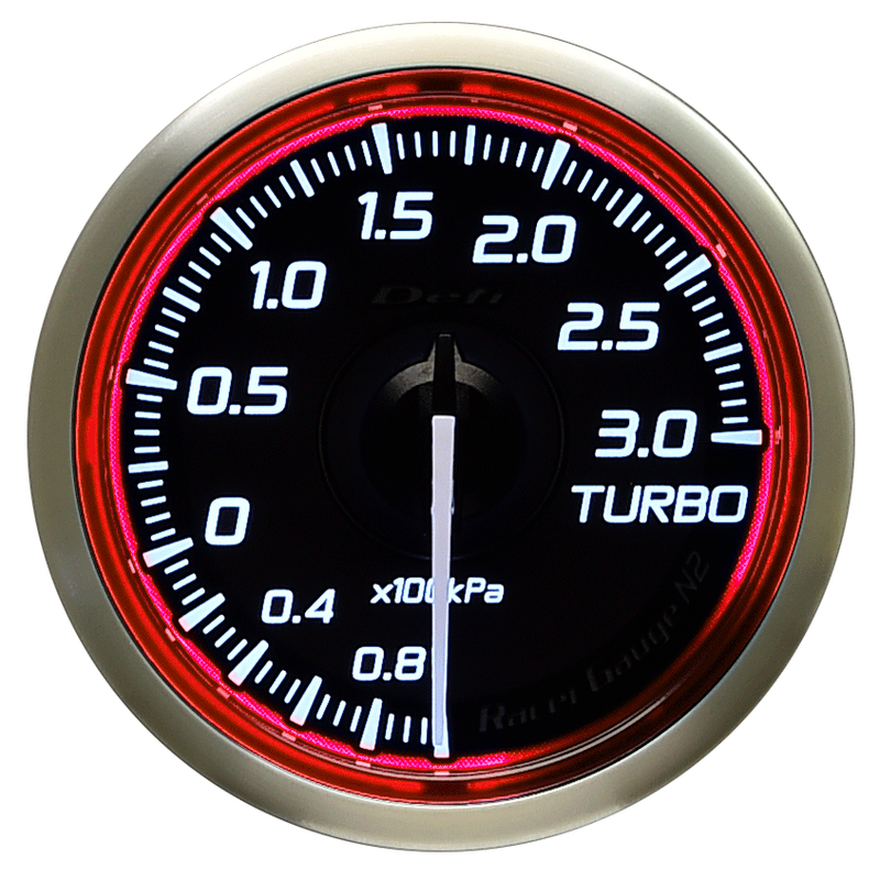 Defi Red Racer N2 Boost Gauge - 52mm - 3 Bar - RZCrewEurope