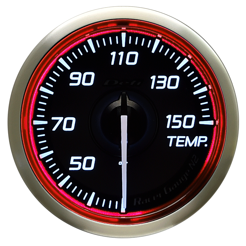 Defi Red Racer N2 Oil Temperature,Water Temperature Gauge - 52mm - 30-150C - RZCrewEurope