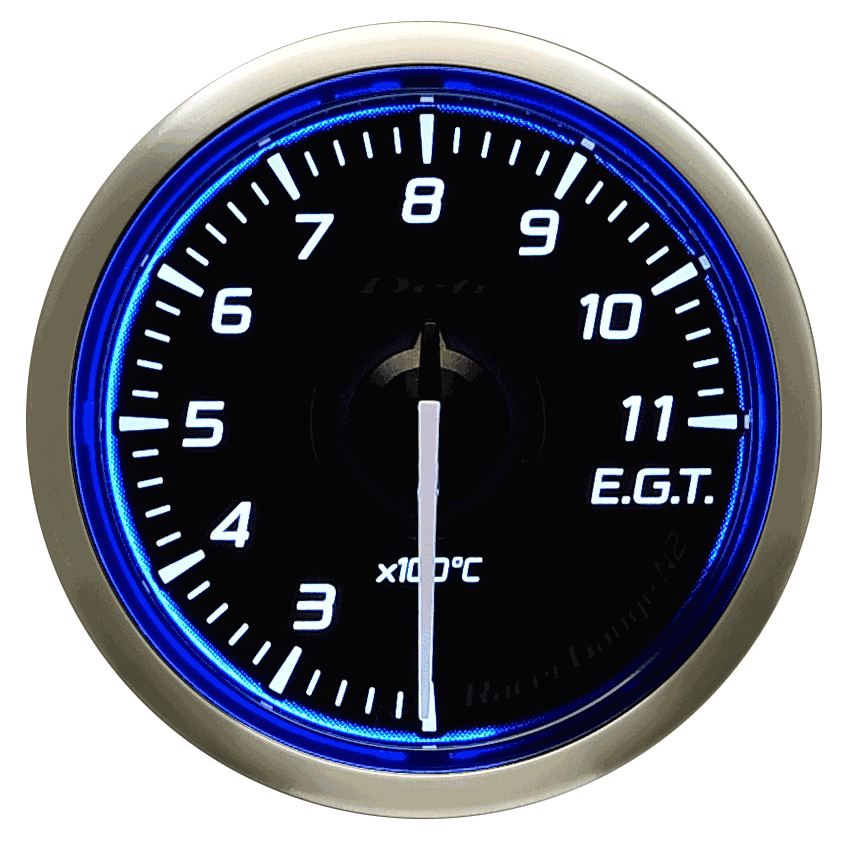 Defi Blue Racer N2 Exhaust Gas Temperature Gauge - 52mm - 200-1,100C - RZCrewEurope