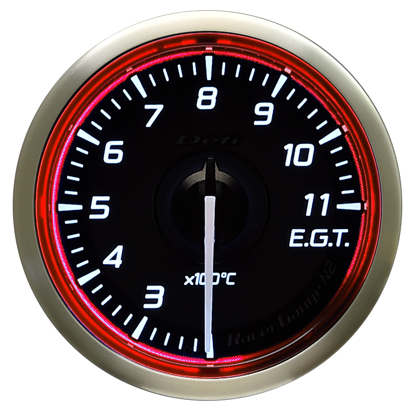Defi Red Racer N2 Exhaust Gas Temperature Gauge - 52mm - 200-1,100C - RZCrewEurope