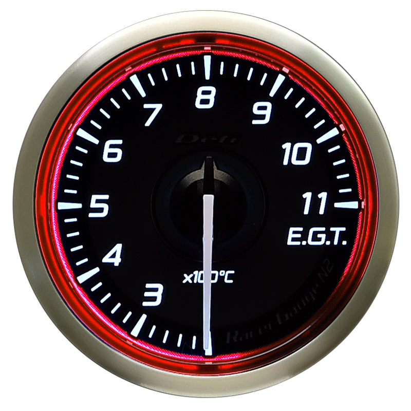 Defi Red Racer N2 Exhaust Gas Temperature Gauge - 52mm - 200-1,100C - RZCrewEurope