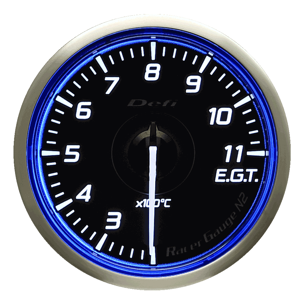 Defi Blue Racer N2 Exhaust Gas Temperature Gauge - 60mm - 200-1,100C - RZCrewEurope