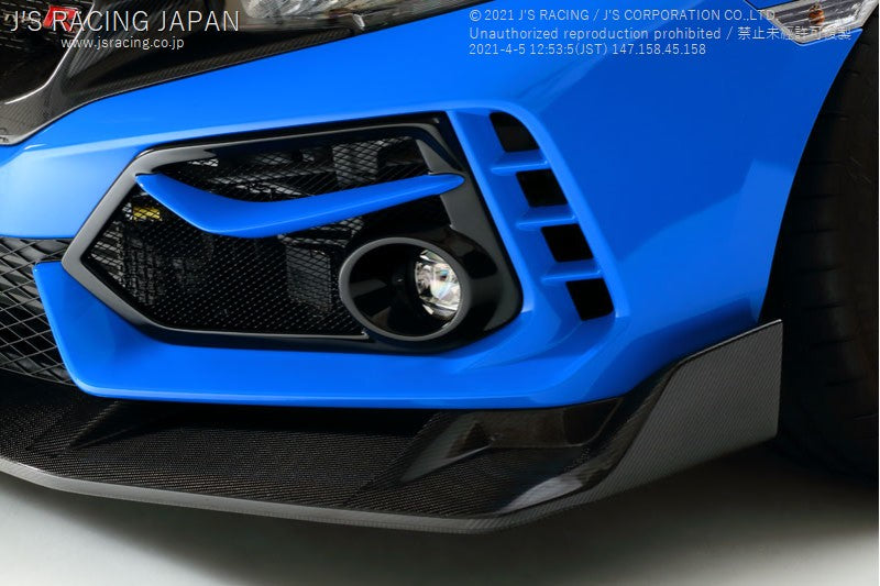 Js Racing - Front Sports Garnish - Honda - Civic Type R FK8 - FSG-K8 - Rzcrew Garage