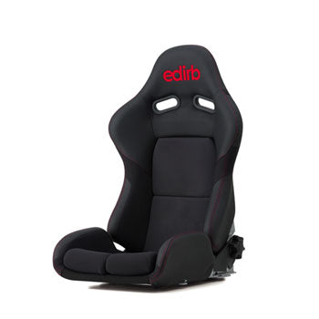 Edirb 033 Complex Red Stitching Reclinable Seat - Frp - Black-G33UBZ - Rzcrewgarage